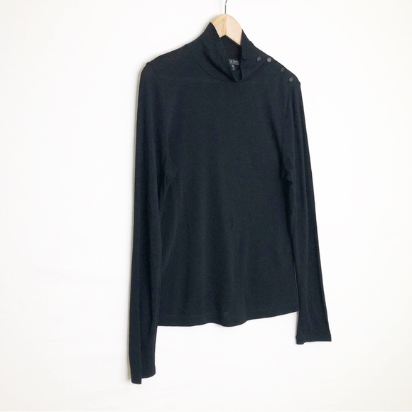 Rag & Bone black turtle neck lightweight top - Picture 6 of 9